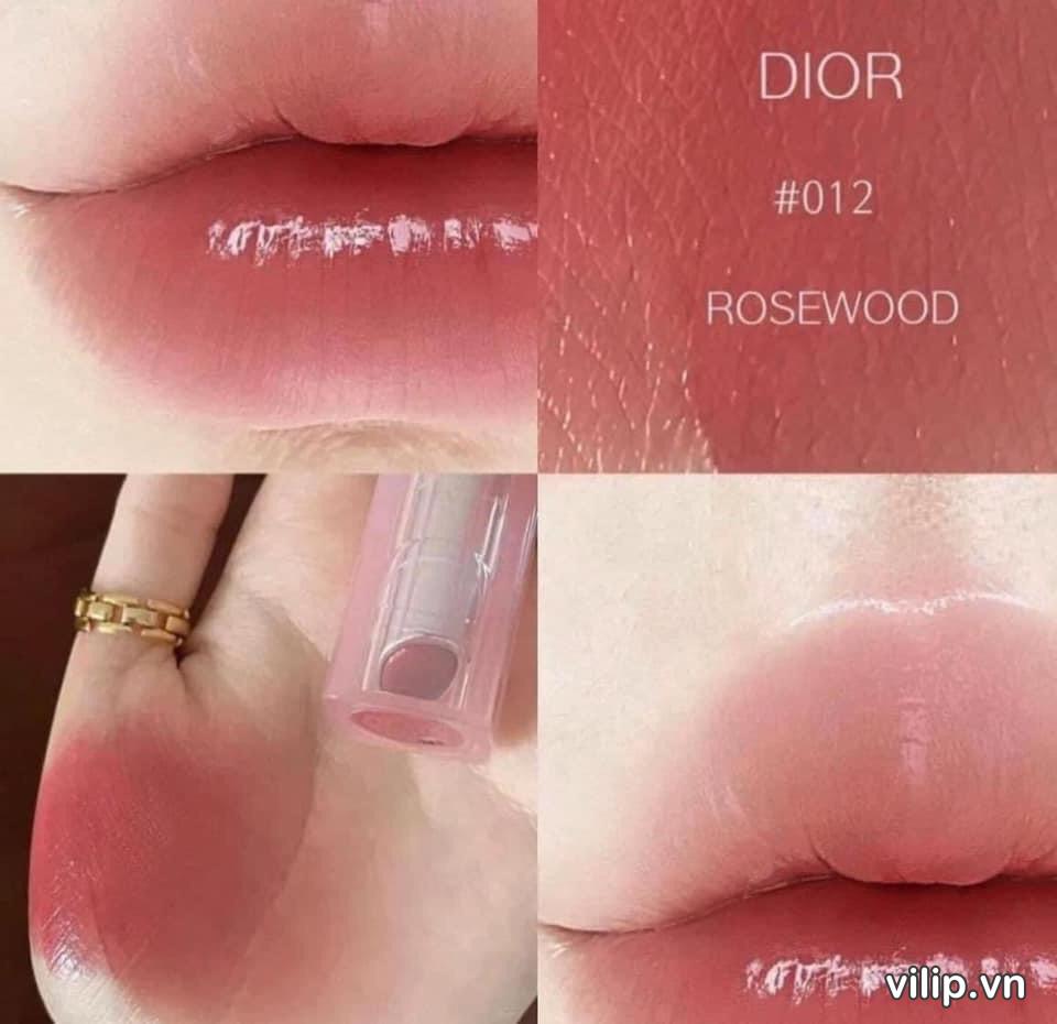 Son Dưỡng Dior 012 Rosewood Màu Hồng Cánh Hoa Hot Nhất