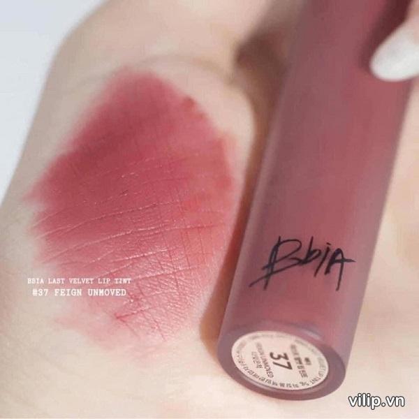 Son Bbia Last Velvet Lip Tint Version 8 Feign Unmoved 37 - Hồng Đất Ánh Tím