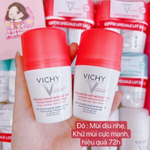 Lăn Khử Mùi Vichy Détranspriant Intensif 72h (Đỏ) 3