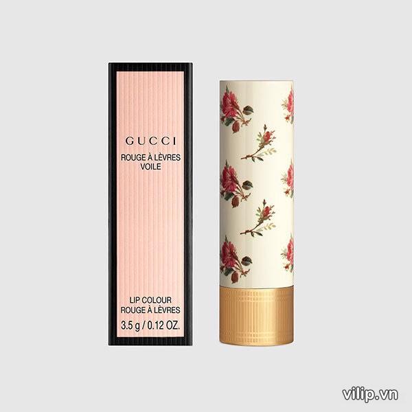 Son Gucci 518 Amy Blush (vỏ Hoa) – Màu Đỏ Cam 9
