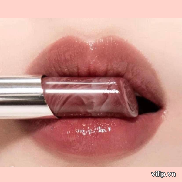 Son Duong Givenchy Rose Perfecto Lip Balm 117 Chilling Brown New Mau Do Nau 7