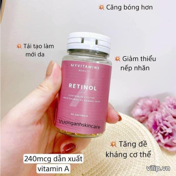 Vien Uong Chong Lao Hoa Tri Mun Myvitamins Retinol 7