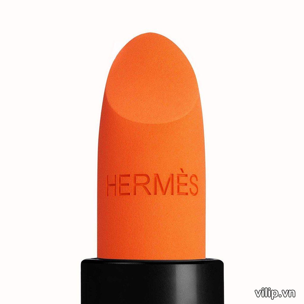 Son Hermès Matte 33 Orange Boite – Màu Cam Cháy 34