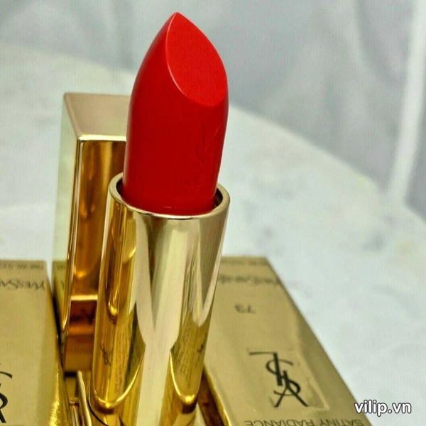 Son Ysl Rouge Pur Couture Satin Radiance Lipstick 73 Rhythm Red Mau Do Tuoi Anh Cam 10