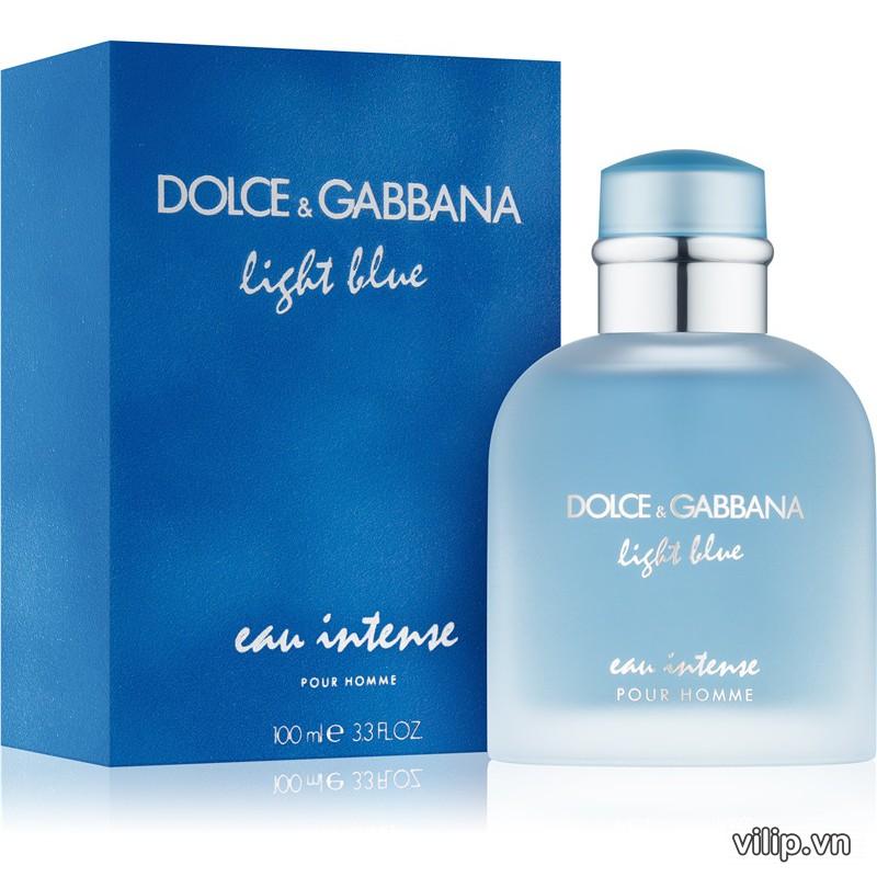Nước Hoa Nam Dolce & Gabbana Light Blue Eau Intense Pour Homme EDP | Vilip  Shop - Mỹ phẩm chính hãng