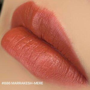 Son Mac Powder Kiss Velvet Blur Slim 886 Marrakesh Mere – Màu Đỏ Nâu 8