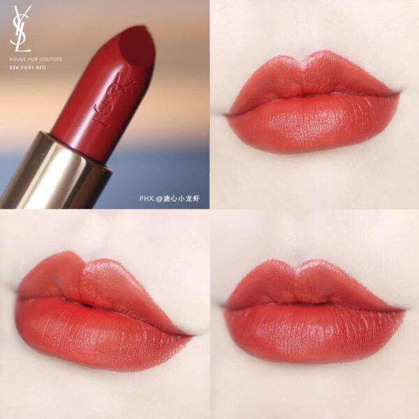 Son Ysl Rouge Pur Couture Holiday Edition 83 Fiery Red (limited) – Màu Đỏ Gạch 1