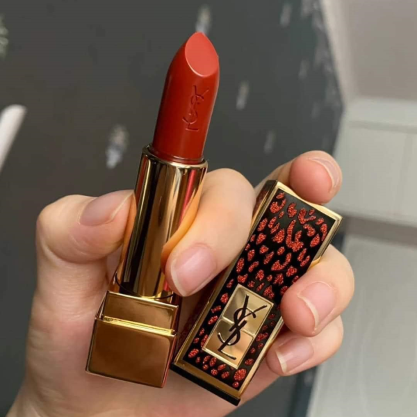 Son Ysl Rouge Pur Couture Holiday Edition 83 Fiery Red (limited) – Màu Đỏ Gạch 2