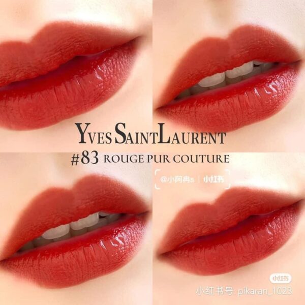 Son Ysl Rouge Pur Couture Holiday Edition 83 Fiery Red (limited) – Màu Đỏ Gạch 5