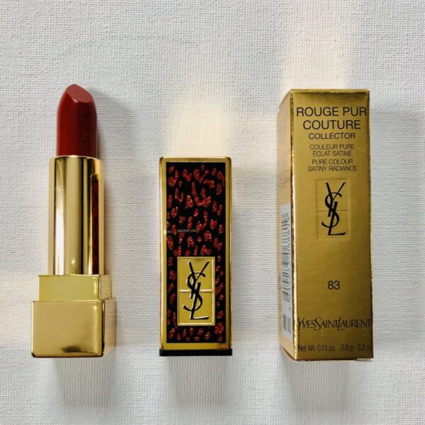 Son Ysl Rouge Pur Couture Holiday Edition 83 Fiery Red (limited) – Màu Đỏ Gạch 6