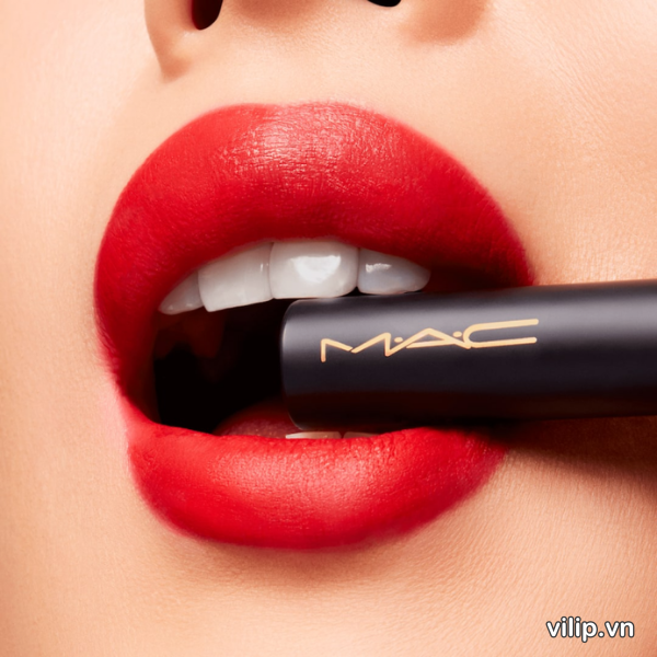 Son Mac Powder Kiss Velvet Blur Slim 875 Devoted To Danger Mau Do Cam 10