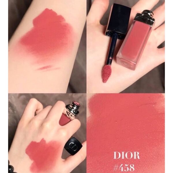 Son Kem Dior Rouge Forever Liquid 458 Màu Hồng Đào 16