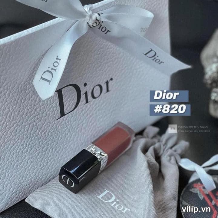 Son Kem Dior Rouge Forever Liquid 820 Forever Unique – Màu Nâu Trầm 12