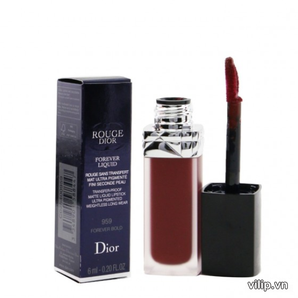 Son Kem Dior Rouge Forever Liquid 959 Forever Bold Màu Đỏ Mận 4