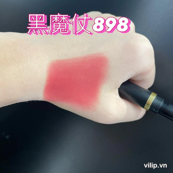 Son Mac Powder Kiss Velvet Blur Slim 898 Sheer Outrage Mau Hong Dao 5
