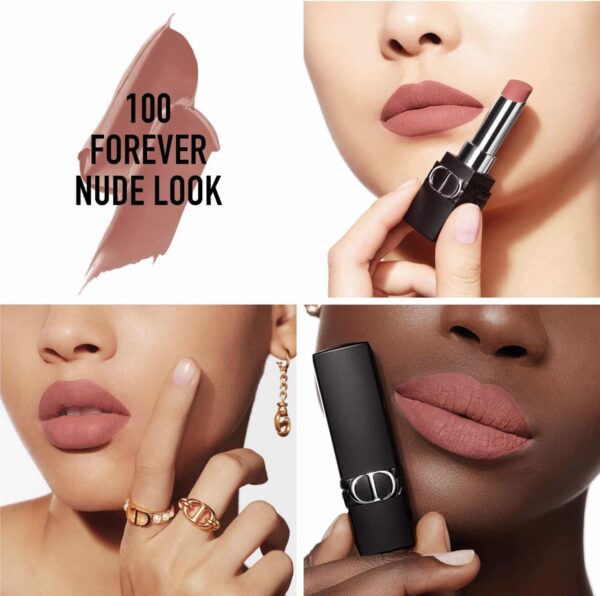 Son Dior Rouge Forever Transfer Proof Lipstick 100 Forever Nude Look (new) Màu Hồng Nude 1