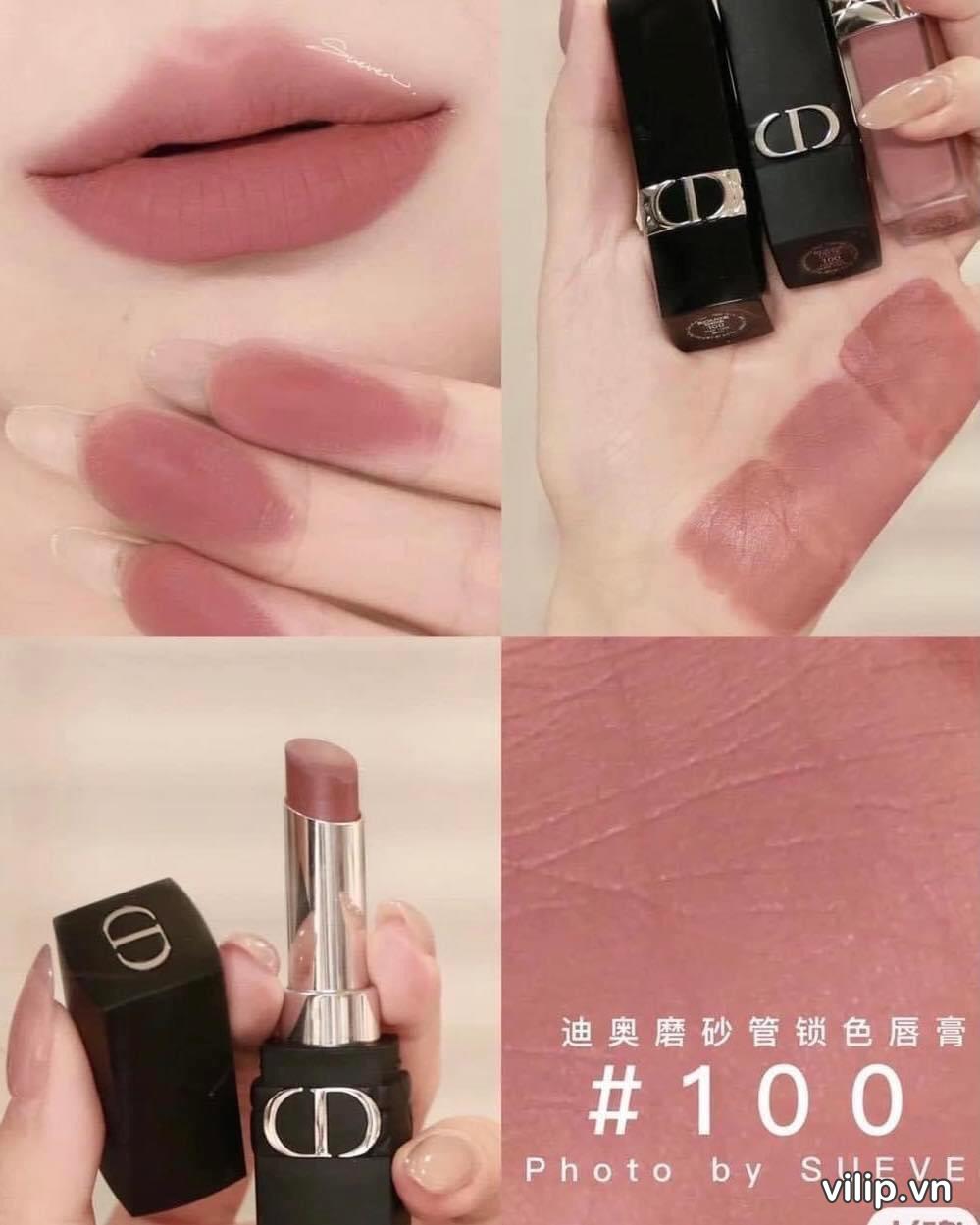 DIOR Rouge DIOR Forever Liquid Lipstick 100 Forever Nude at John Lewis   Partners