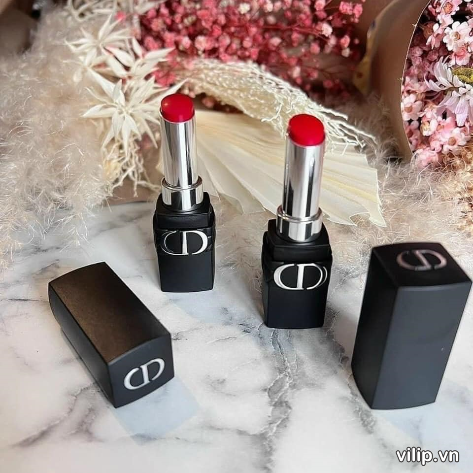 Son Dior Rouge Forever Transfer Proof Lipstick 866 Forever Together (new) Màu Đỏ Cherry 6