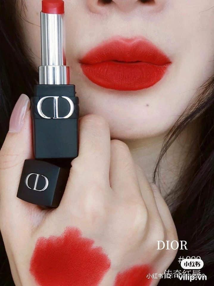 Son Dior Rouge Forever Transfer Proof Lipstick 999 Forever Dior (new) Màu Đỏ Tươi 20