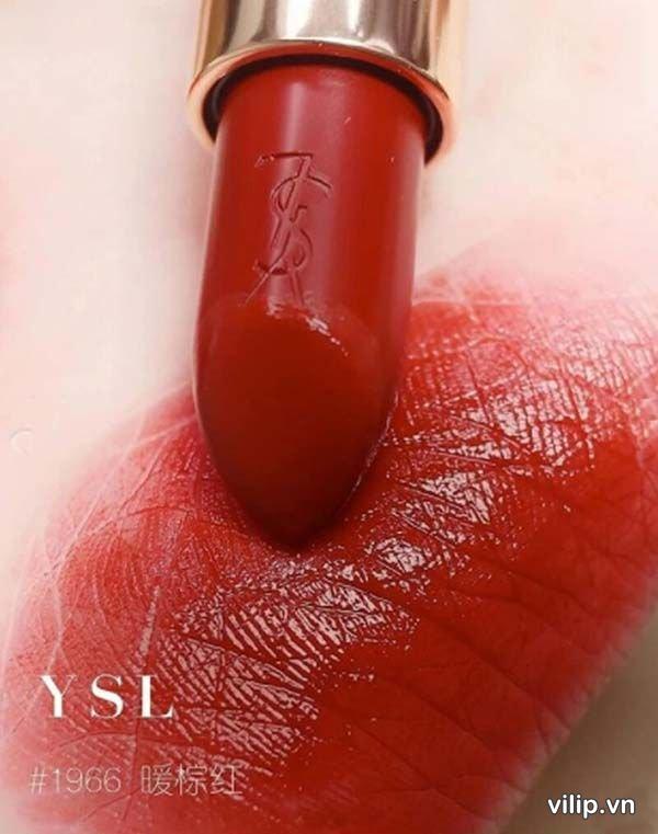 Son Ysl Rouge Pur Couture Satin Lipstick Collection 1966 Rouge Libre Màu Đỏ Gạch 35