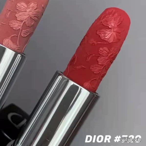 Son Dior Rouge Dior Couture Colour Refillable Lipstick Limited Edition 720 Icóne Velvet Màu Đỏ Hồng Lạnh 2
