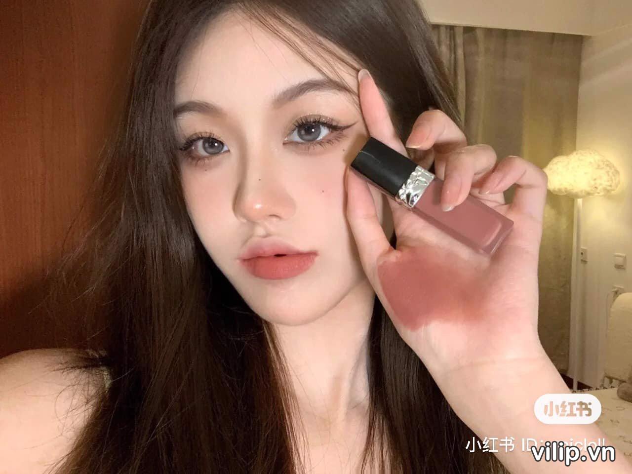 Son Kem Dior Rouge Forever Liquid 100 Forever Nude Màu Hồng Nude 22