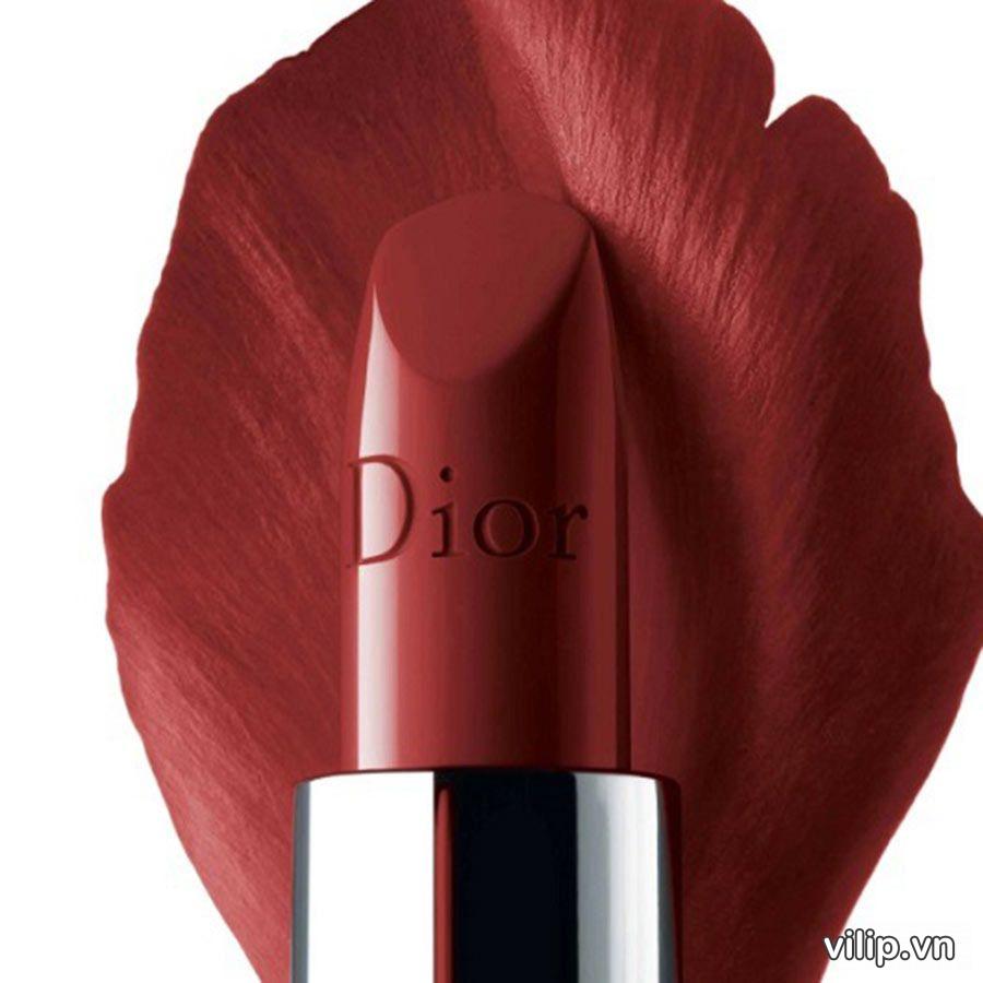 Son Dior Rouge Dior Satin 869 Sophisticated New Màu Đỏ Nâu 2