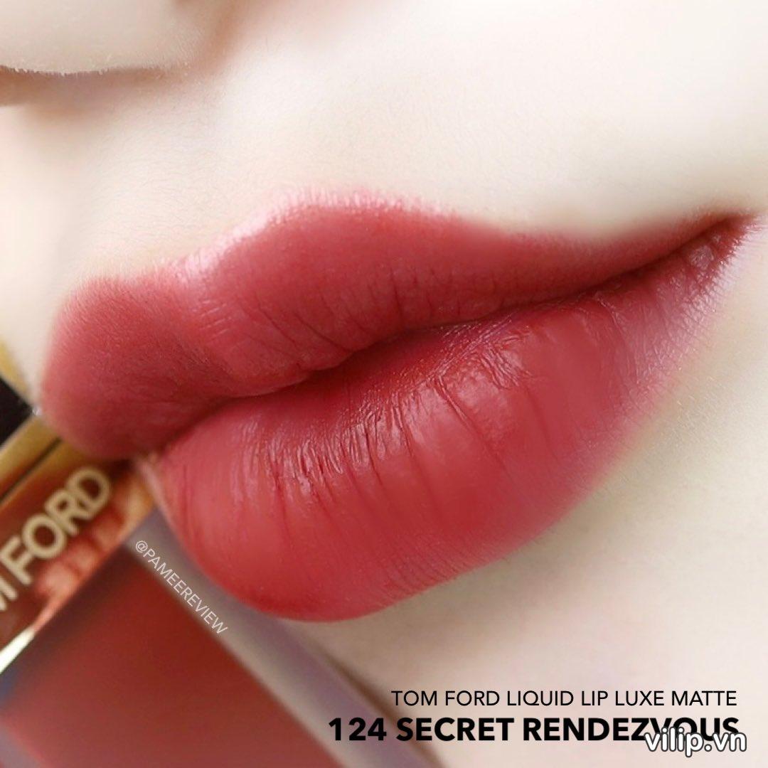 Son Kem Tom Ford Liquid Lip Luxe Matte 124 Secret Rendezvous 5