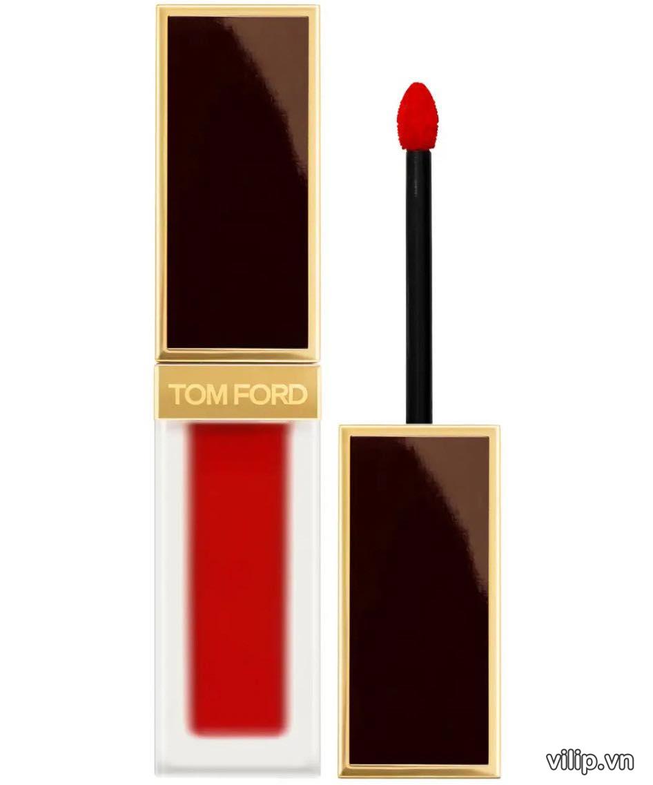 Son Kem Tom Ford Liquid Lip Luxe Matte 16 Scarlet Rouge Màu Đỏ Thuần 17