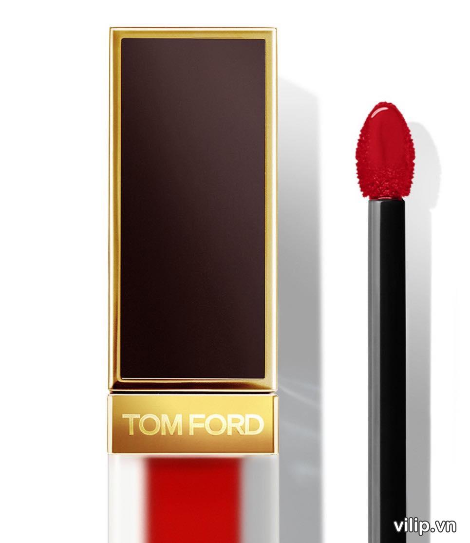 Son Kem Tom Ford Liquid Lip Luxe Matte 16 Scarlet Rouge Màu Đỏ Thuần 19
