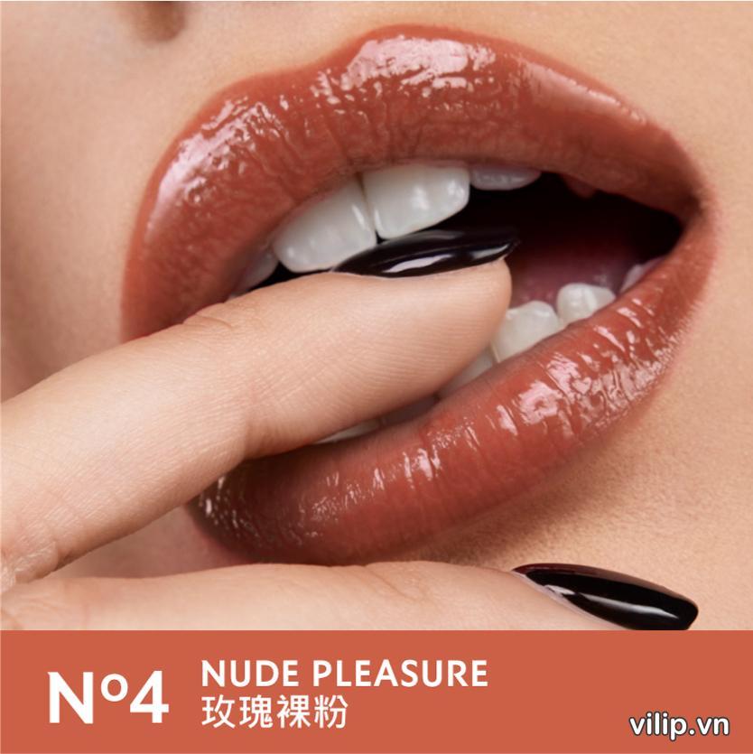 Son Ysl Rouge Volupte Candy Glaze 4 Nude Pleasure Màu Cam Đất 1