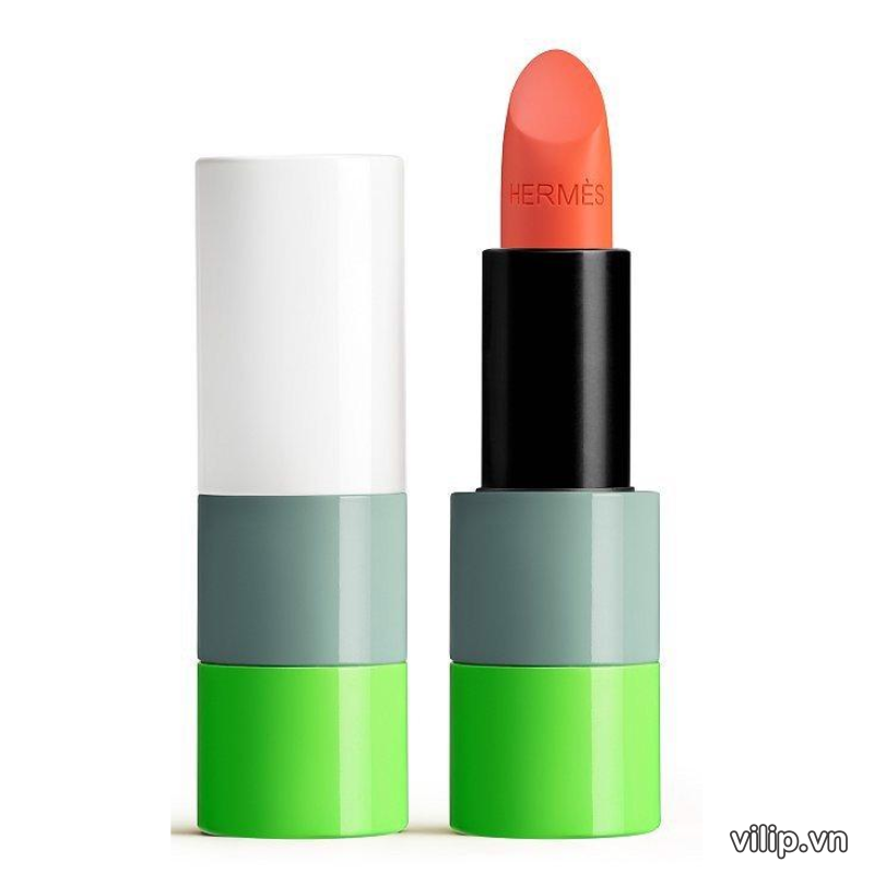 Son Dưỡng Hermès Rouge Shiny Lipstick Limited Edition 035 Orange Capucine – Màu Cam Hồng