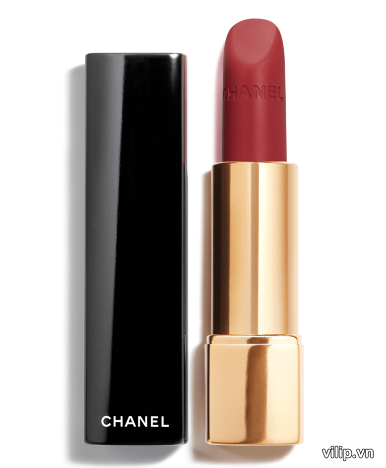Son Chanel Rouge Allure Velvet 58 Rouge Vie Màu Đỏ Mận Chín 1