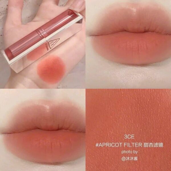 Son 3CE Blur Matte Lipstick Apricot Filter 3