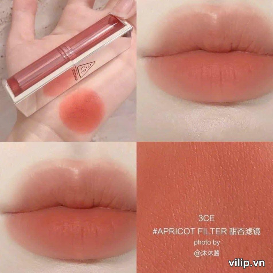 Son 3CE Blur Matte Lipstick Apricot Filter 3