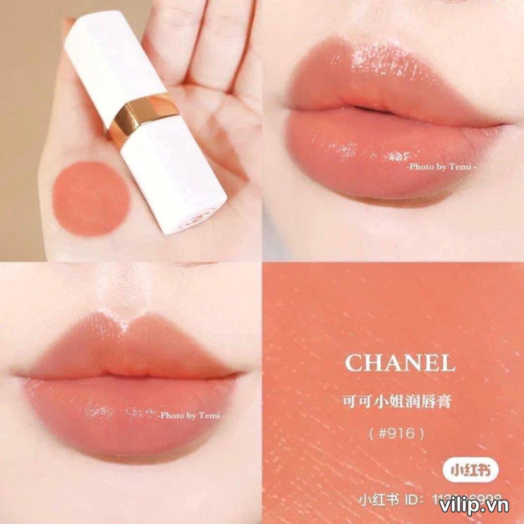 Son Chanel Rouge Coco Baume 916 Flirty Coral 10