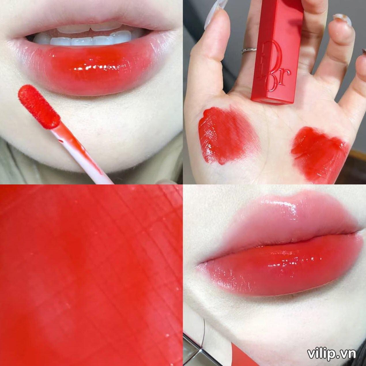 DIOR ADDICT LIP TINT 561 KHOE SẮC ĐỎ CAM RỰC RỠ TÔN DA VƯỢT TRỘI